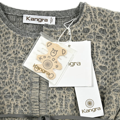 Kangra メリノウール100% レース刺繍ニットカーディガン / キッズ