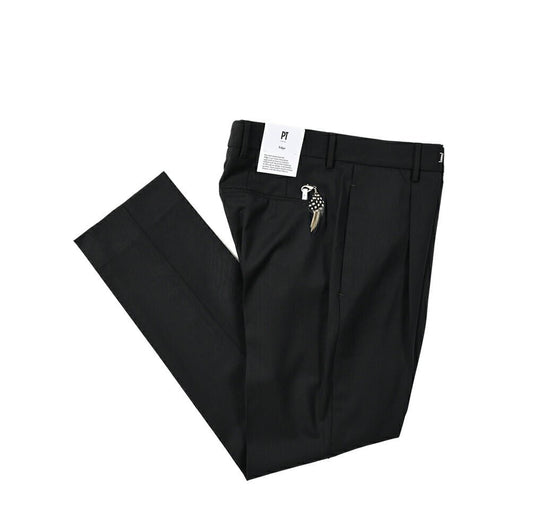 SALE｜PT TORINO EDGE UNDICI ストレッチウール ワンタックスラックス / PT01