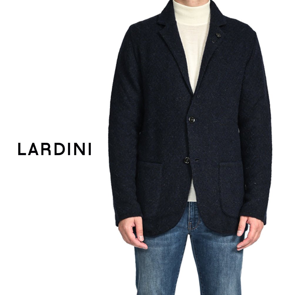 24-25AW LARDINI ベビーアルパカ 2Bシングルローゲージニットジャケット