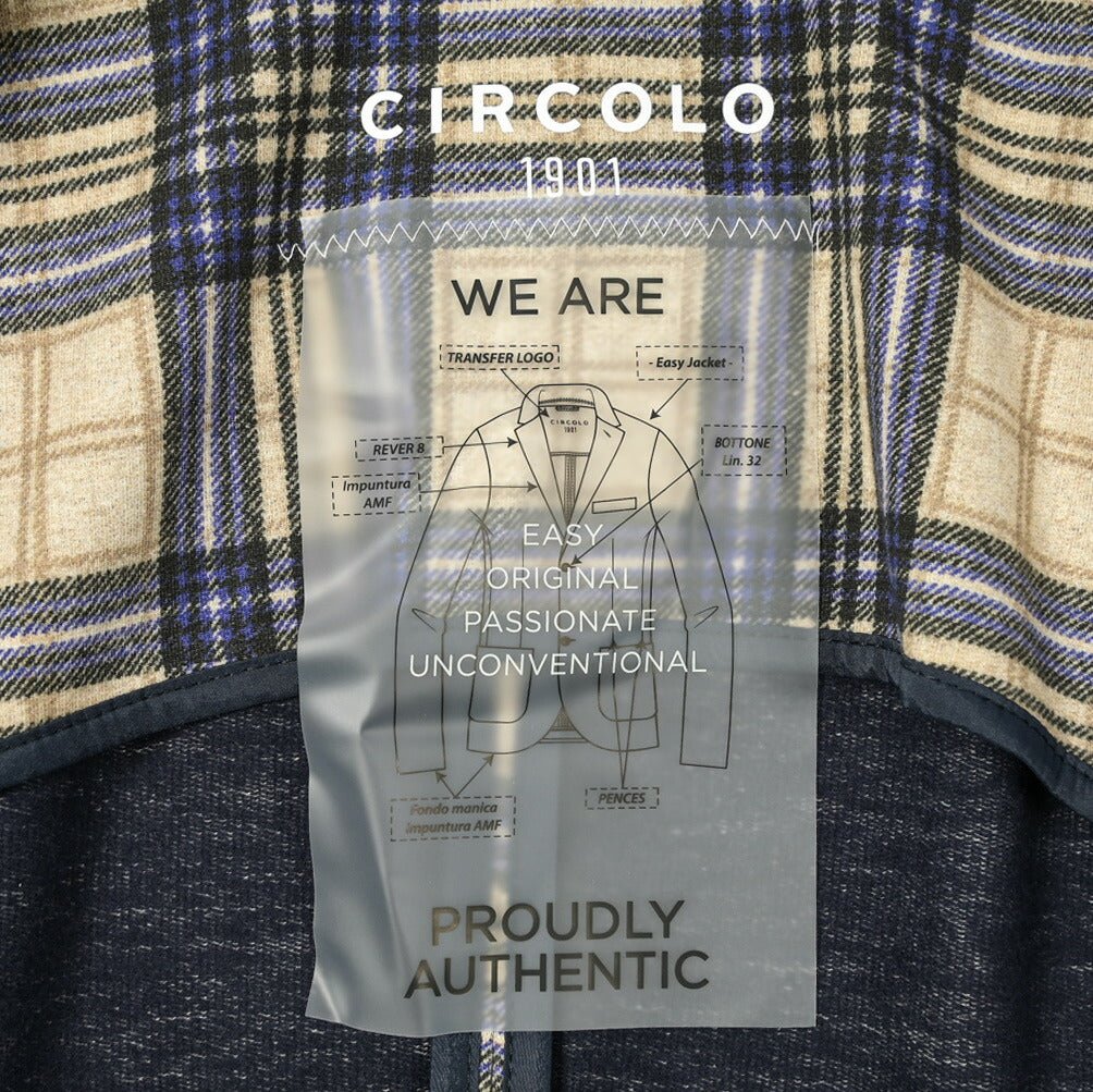 24 - 25AW CIRCOLO 1901 コットンフリース 2Bシングルテーラードジャケット｜GUARDAROBA MILANO OFFICIAL STORE