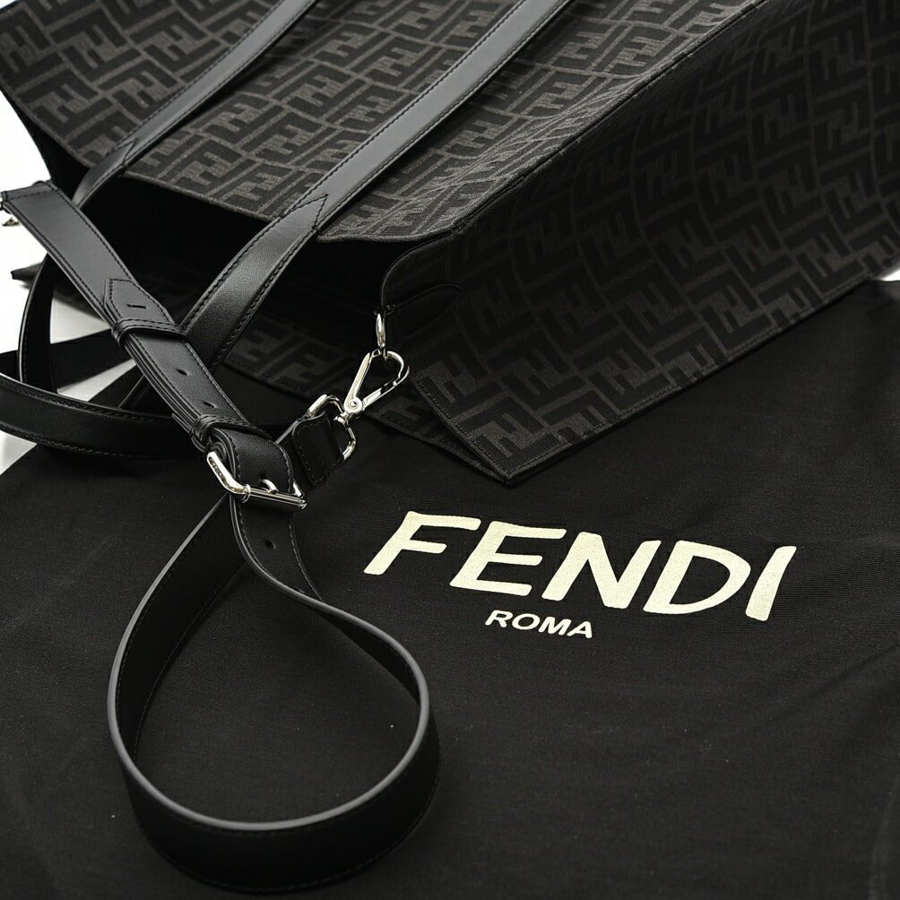 24 - 25AW FENDI FFモチーフ ジャガードファブリック 2wayトートバッグ｜GUARDAROBA MILANO OFFICIAL STORE