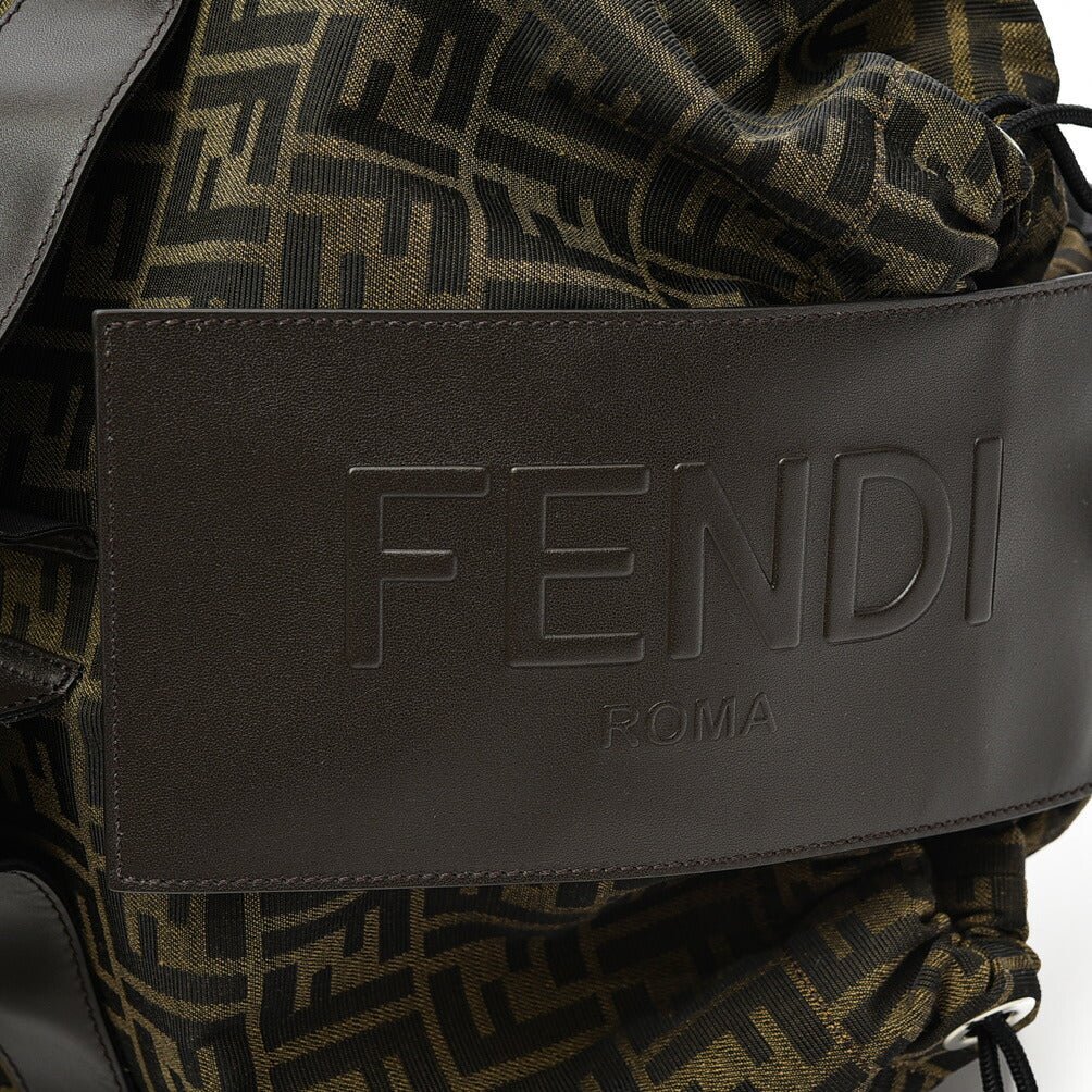 24 - 25AW FENDI FFモチーフストライクラージ ジャガードファブリック バックパック｜GUARDAROBA MILANO OFFICIAL STORE