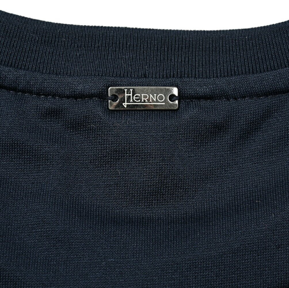 24 - 25AW HERNO SUPERFINE COTTON JERSEY コットン100% モノグラムポケット半袖Tシャツ｜GUARDAROBA MILANO OFFICIAL STORE