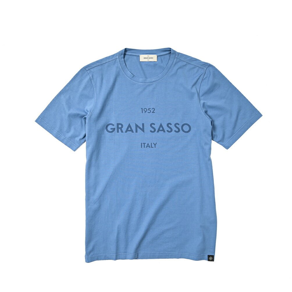 24SS GRAN SASSO VINTAGE オーガニックコットン100% クルーネック半袖Tシャツ｜GUARDAROBA MILANO OFFICIAL STORE