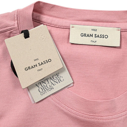 24SS GRAN SASSO VINTAGE オーガニックコットン100% クルーネック半袖Tシャツ｜GUARDAROBA MILANO OFFICIAL STORE