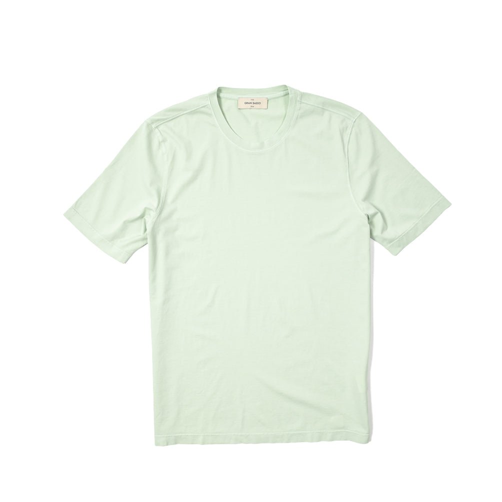 24SS GRAN SASSO VINTAGE オーガニックコットン100% クルーネック半袖Tシャツ｜GUARDAROBA MILANO OFFICIAL STORE