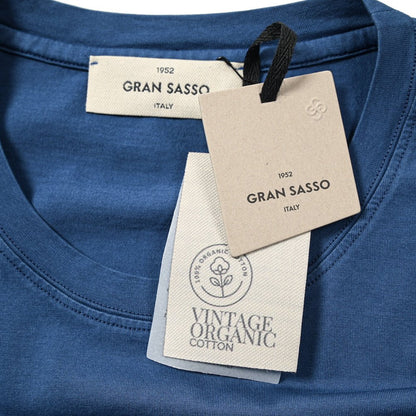 24SS GRAN SASSO VINTAGE オーガニックコットン100% クルーネック半袖Tシャツ｜GUARDAROBA MILANO OFFICIAL STORE