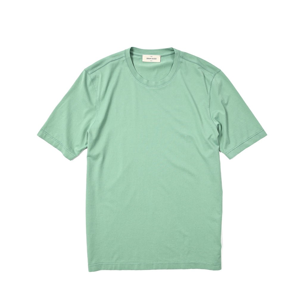 24SS GRAN SASSO VINTAGE オーガニックコットン100% クルーネック半袖Tシャツ｜GUARDAROBA MILANO OFFICIAL STORE