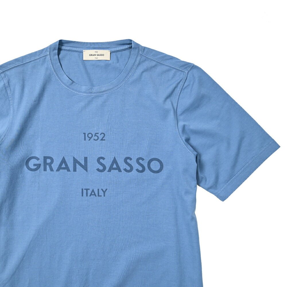 24SS GRAN SASSO VINTAGE オーガニックコットン100% クルーネック半袖Tシャツ｜GUARDAROBA MILANO OFFICIAL STORE