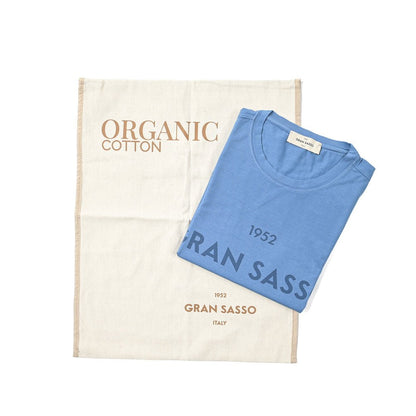 24SS GRAN SASSO VINTAGE オーガニックコットン100% クルーネック半袖Tシャツ｜GUARDAROBA MILANO OFFICIAL STORE