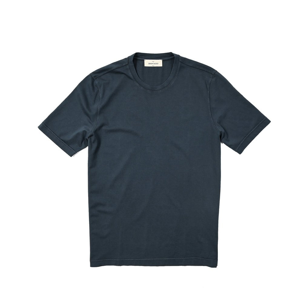 24SS GRAN SASSO VINTAGE オーガニックコットン100% クルーネック半袖Tシャツ｜GUARDAROBA MILANO OFFICIAL STORE