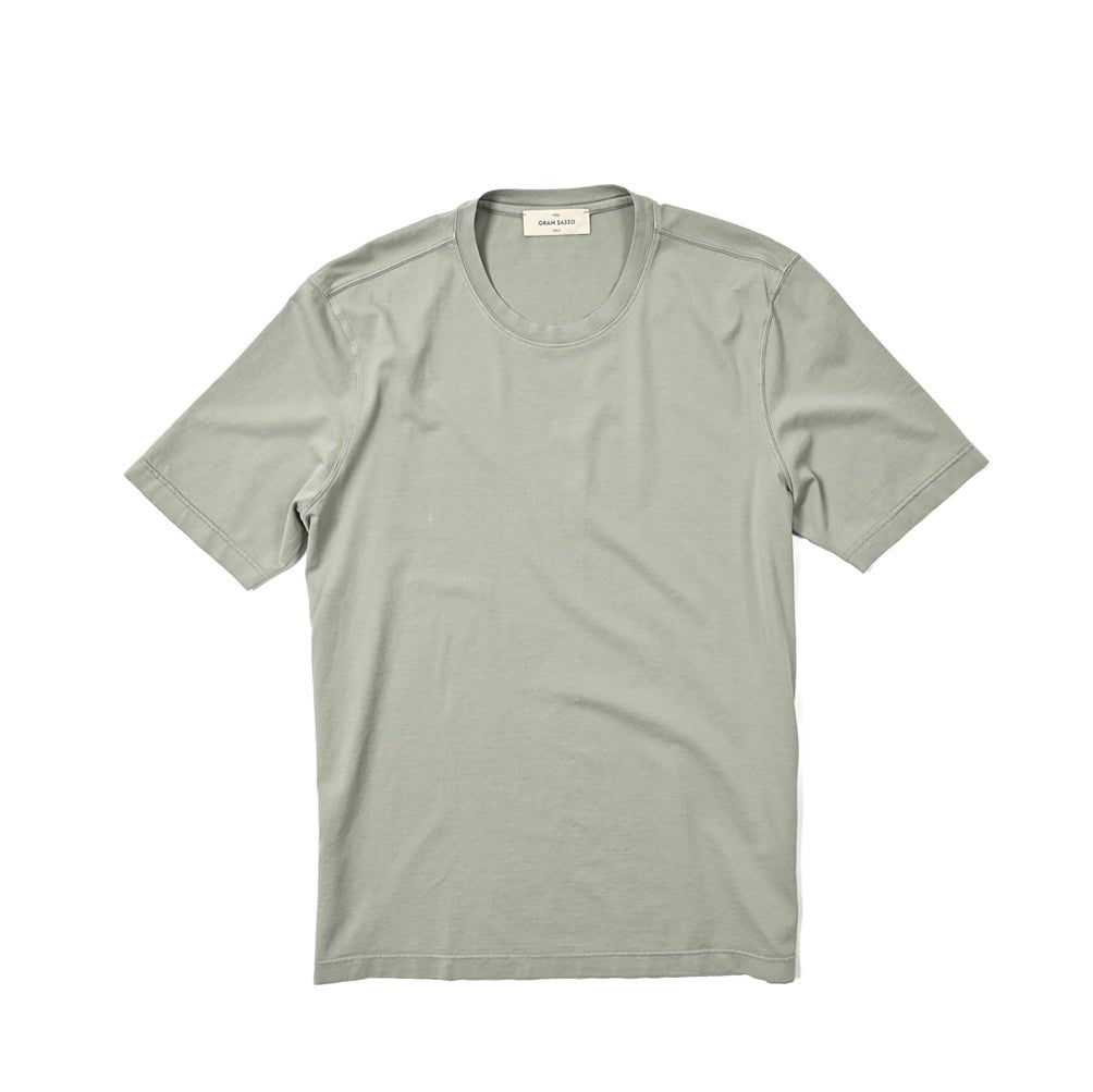 24SS GRAN SASSO VINTAGE オーガニックコットン100% クルーネック半袖Tシャツ｜GUARDAROBA MILANO OFFICIAL STORE