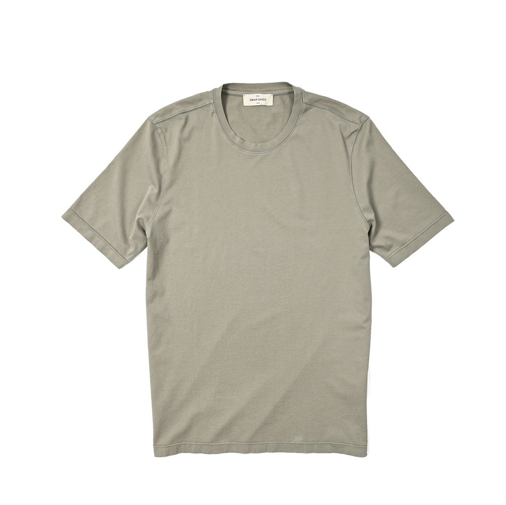 24SS GRAN SASSO VINTAGE オーガニックコットン100% クルーネック半袖Tシャツ｜GUARDAROBA MILANO OFFICIAL STORE