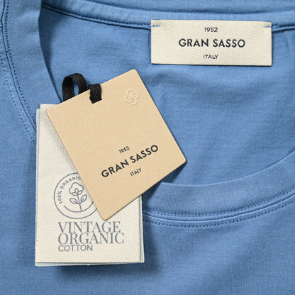 24SS GRAN SASSO VINTAGE オーガニックコットン100% クルーネック半袖Tシャツ｜GUARDAROBA MILANO OFFICIAL STORE