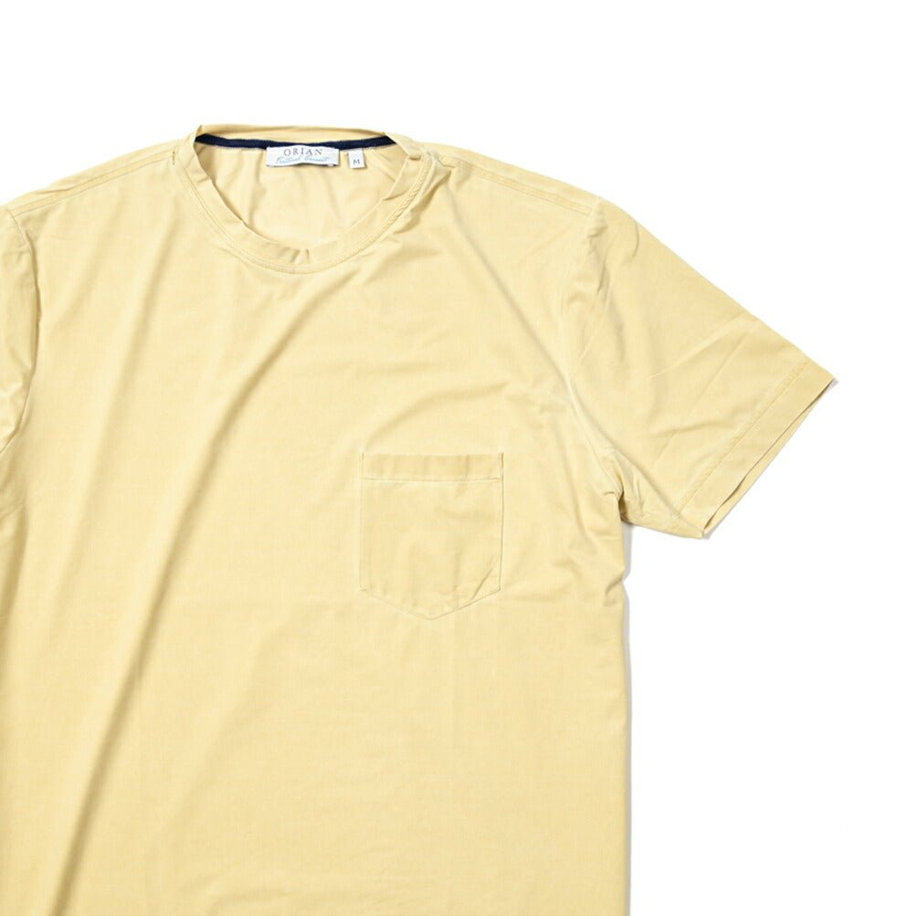 24SS ORIAN Functional Garment 高機能ストレッチナイロン クルーネック半袖ポケットTシャツ｜GUARDAROBA MILANO OFFICIAL STORE