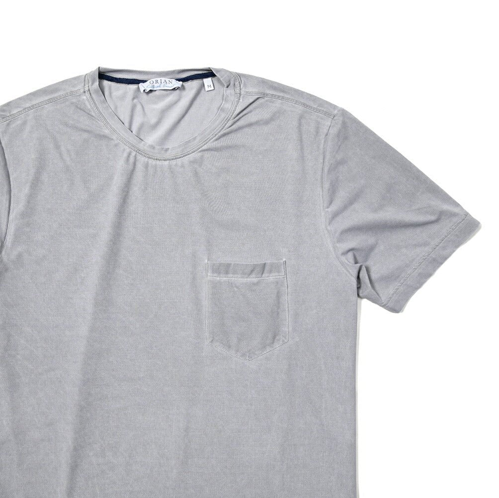 24SS ORIAN Functional Garment 高機能ストレッチナイロン クルーネック半袖ポケットTシャツ｜GUARDAROBA MILANO OFFICIAL STORE