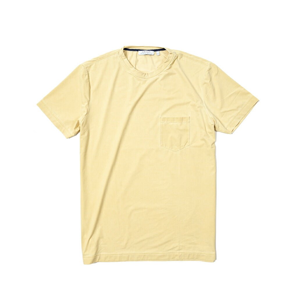 24SS ORIAN Functional Garment 高機能ストレッチナイロン クルーネック半袖ポケットTシャツ｜GUARDAROBA MILANO OFFICIAL STORE