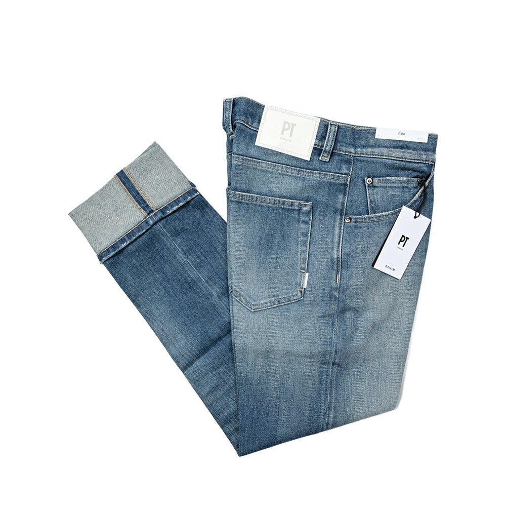 24SS PT TORINO DENIM DUB ストレッチデニムターンナップジーンズ / PT05｜GUARDAROBA MILANO OFFICIAL STORE