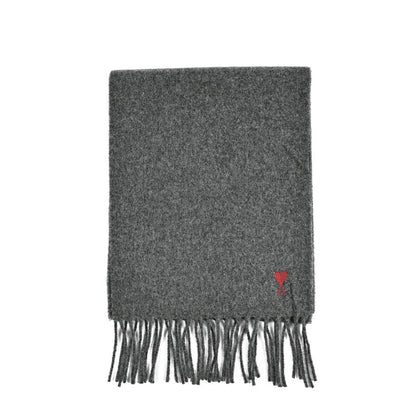 25 - 26AW AMI PARIS ウール100% ワンポイントロゴマフラー｜426488｜GUARDAROBA MILANO OFFICIAL STORE