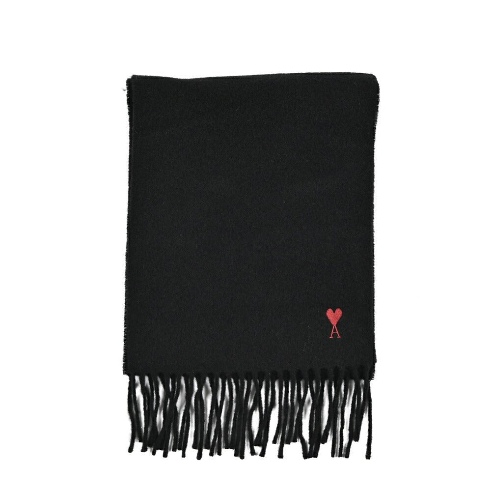 25 - 26AW AMI PARIS ウール100% ワンポイントロゴマフラー｜426491｜GUARDAROBA MILANO OFFICIAL STORE