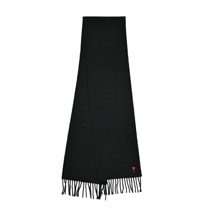 25 - 26AW AMI PARIS ウール100% ワンポイントロゴマフラー｜426491｜GUARDAROBA MILANO OFFICIAL STORE