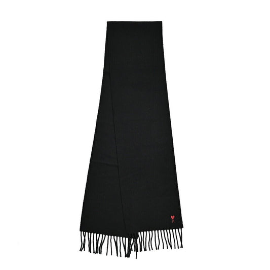 25 - 26AW AMI PARIS ウール100% ワンポイントロゴマフラー｜426491｜GUARDAROBA MILANO OFFICIAL STORE