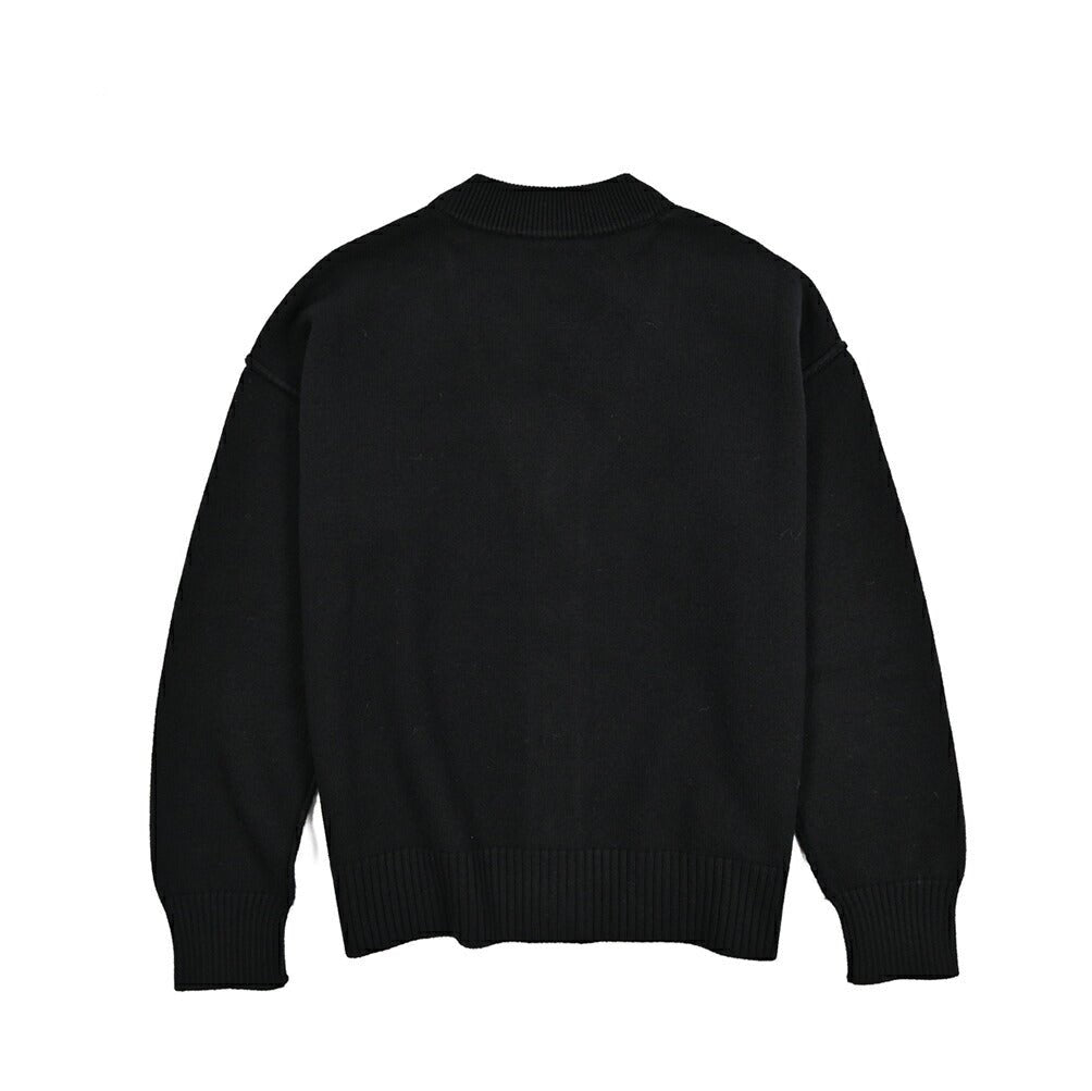 25 - 26AW AMI PARIS ヴァージンウール100% ワンポイントロゴニットカーディガン｜426518｜GUARDAROBA MILANO OFFICIAL STORE