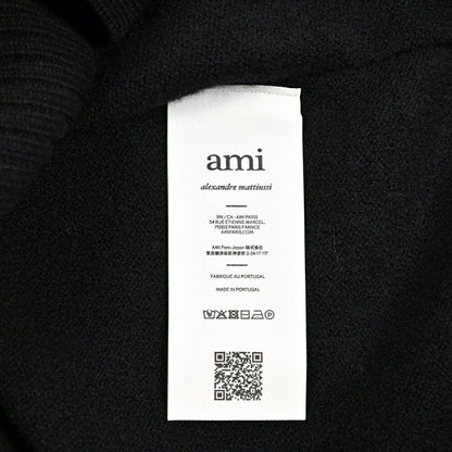 25 - 26AW AMI PARIS ヴァージンウール100% ワンポイントロゴニットカーディガン｜426518｜GUARDAROBA MILANO OFFICIAL STORE