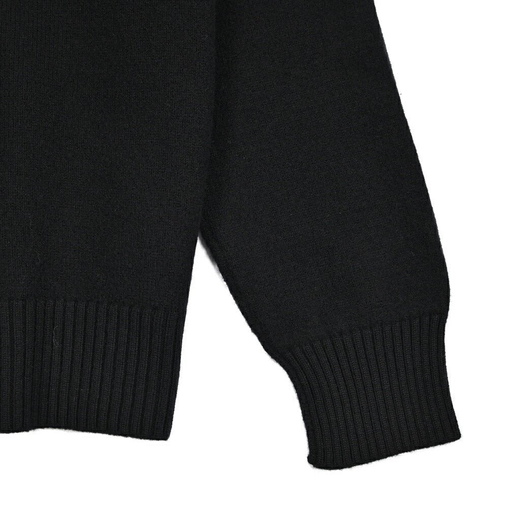 25 - 26AW AMI PARIS ヴァージンウール100% ワンポイントロゴニットカーディガン｜426518｜GUARDAROBA MILANO OFFICIAL STORE