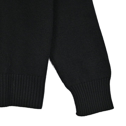 25 - 26AW AMI PARIS ヴァージンウール100% ワンポイントロゴニットカーディガン｜426518｜GUARDAROBA MILANO OFFICIAL STORE