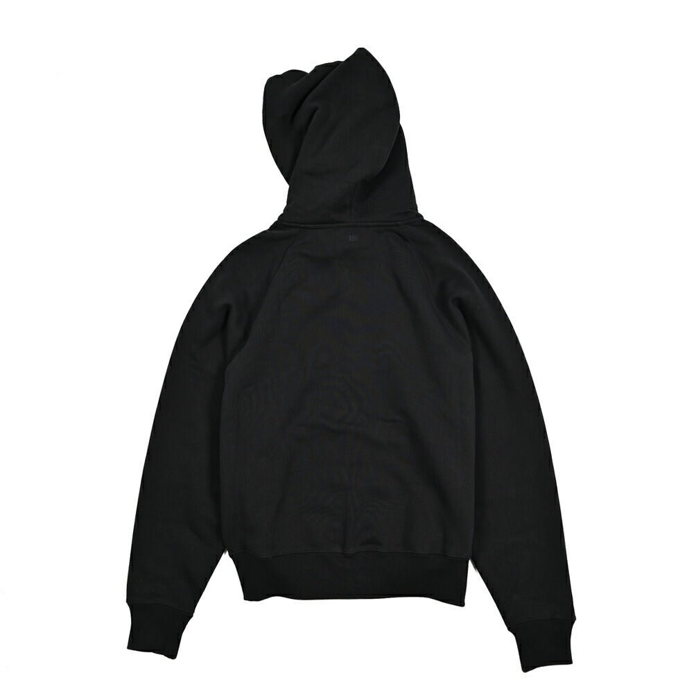 AMI PARIS アミパリス フーデッドシングルコート ブラック サイズ48 P5