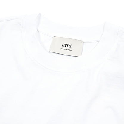 25 - 26AW AMI PARIS コットン100% ワンポイントロゴ長袖 Tシャツ｜426494 - S｜GUARDAROBA MILANO OFFICIAL STORE