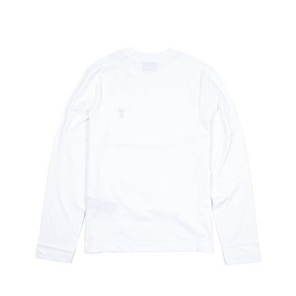 25 - 26AW AMI PARIS コットン100% ワンポイントロゴ長袖 Tシャツ｜426494 - S｜GUARDAROBA MILANO OFFICIAL STORE