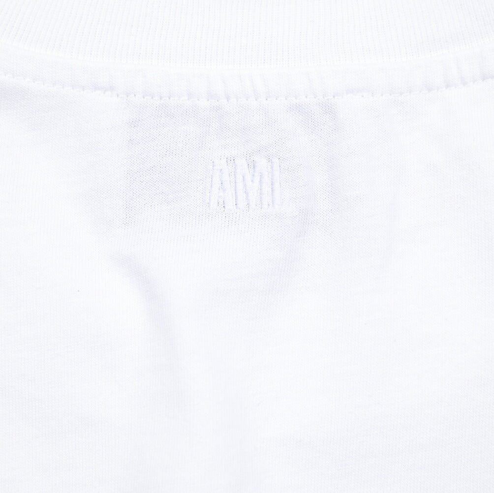 25 - 26AW AMI PARIS コットン100% ワンポイントロゴ長袖 Tシャツ｜426494 - S｜GUARDAROBA MILANO OFFICIAL STORE