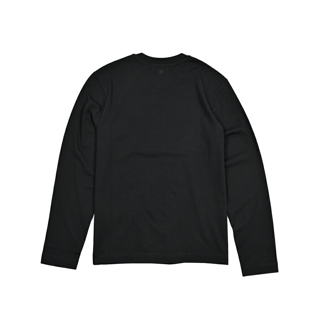 25 - 26AW AMI PARIS コットン100% ワンポイントロゴ長袖 Tシャツ｜426502 - S｜GUARDAROBA MILANO OFFICIAL STORE