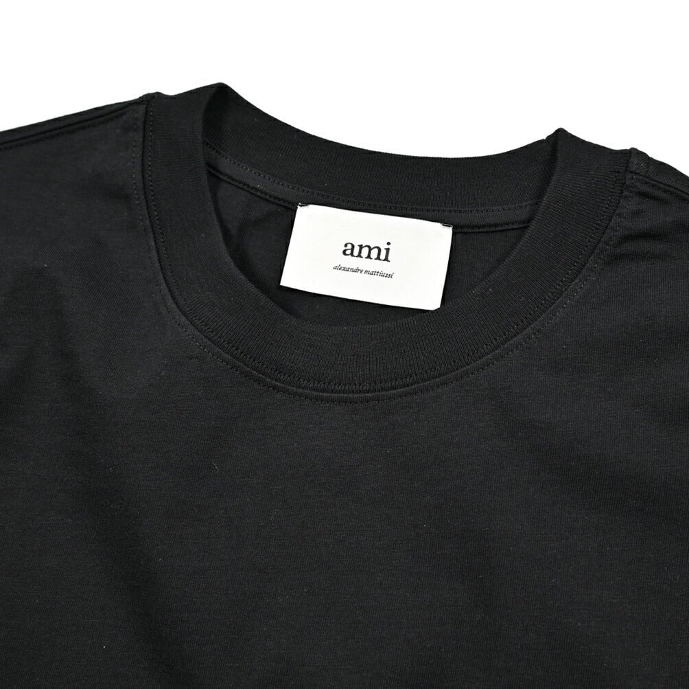 25 - 26AW AMI PARIS コットン100% ワンポイントロゴ長袖 Tシャツ｜426502 - S｜GUARDAROBA MILANO OFFICIAL STORE