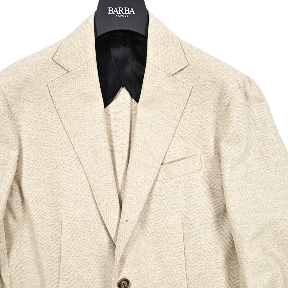 25 - 26AW BARBA ヴァージンウール100% 段返り3Bシングルテーラードジャケット / JACKET JIMMY｜427496-44｜GUARDAROBA MILANO OFFICIAL STORE