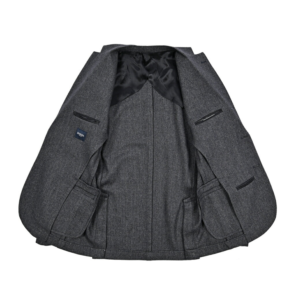 25 - 26AW BARBA ヴァージンウール100% 段返り3Bシングルテーラードスーツ / SUIT JIMMY｜427542-44｜GUARDAROBA MILANO OFFICIAL STORE
