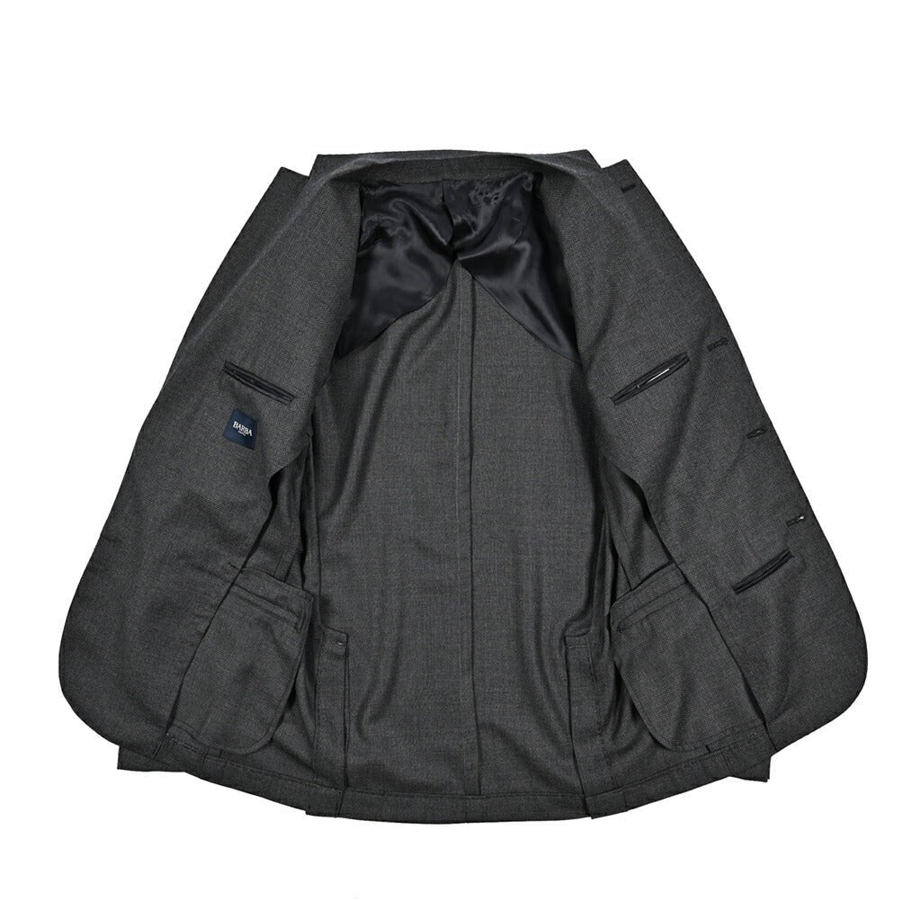 25 - 26AW BARBA ヴァージンウール100% 段返り3Bシングルテーラードスーツ / SUIT JIMMY｜427563-44｜GUARDAROBA MILANO OFFICIAL STORE