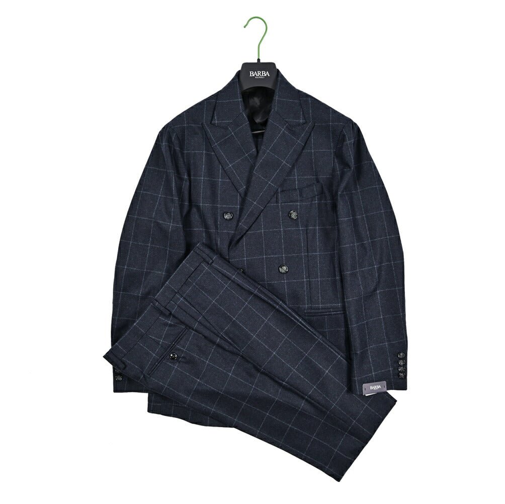 25 - 26AW BARBA ヴァージンウール100% 6Bダブルテーラードスーツ / SUIT SDP｜427480-48｜GUARDAROBA MILANO OFFICIAL STORE