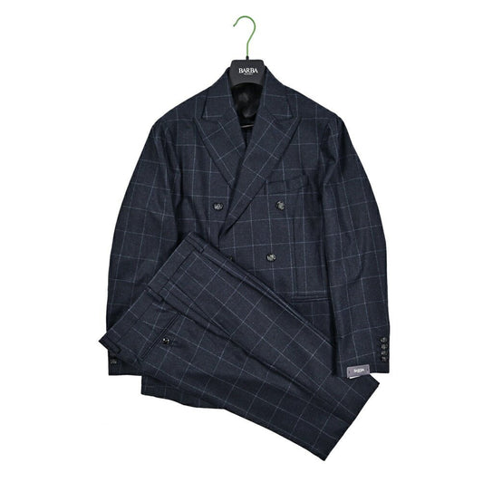 25 - 26AW BARBA ヴァージンウール100% 6Bダブルテーラードスーツ / SUIT SDP｜427480-48｜GUARDAROBA MILANO OFFICIAL STORE