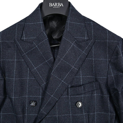 25 - 26AW BARBA ヴァージンウール100% 6Bダブルテーラードスーツ / SUIT SDP｜427480-48｜GUARDAROBA MILANO OFFICIAL STORE