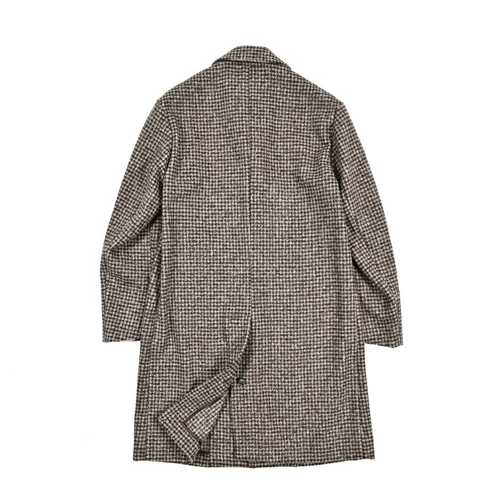 【美品】UNUSED ベロア切り替え アルパカ混 チェスターコート アルパカ混ヘリンボーンチェスターコート Traditional Standard