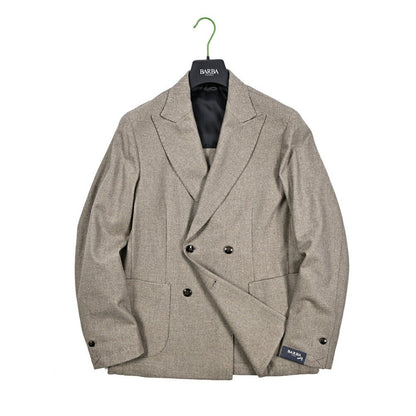 25 - 26AW BARBA コットン混ウール 4Bダブルテーラードジャケット / EASY DP｜427518-44｜GUARDAROBA MILANO OFFICIAL STORE