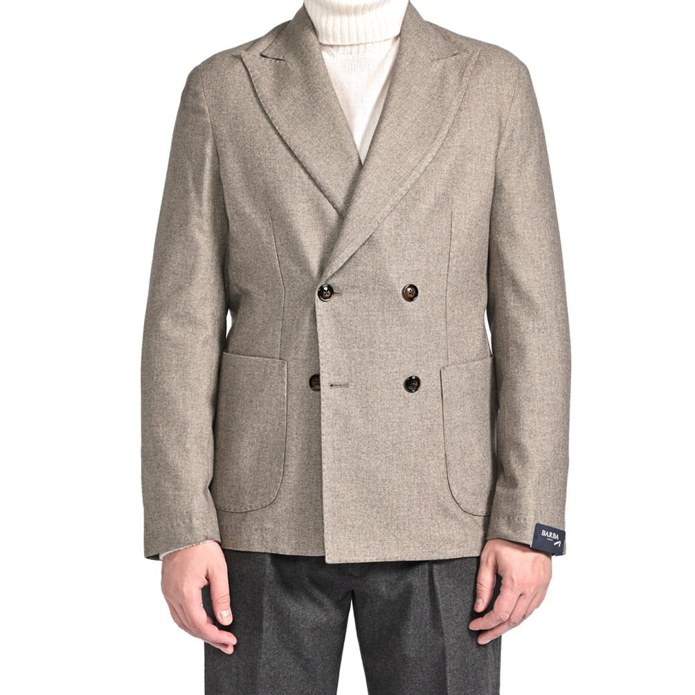 25 - 26AW BARBA コットン混ウール 4Bダブルテーラードジャケット / EASY DP｜427518-44｜GUARDAROBA MILANO OFFICIAL STORE