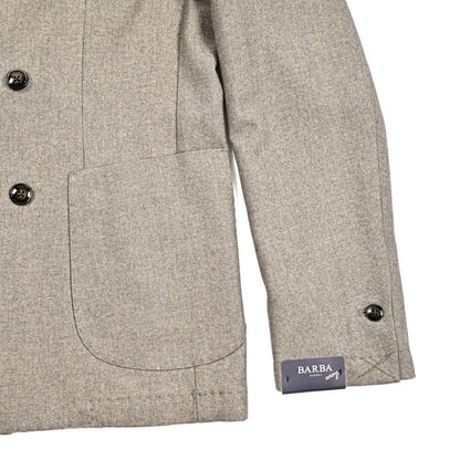 25 - 26AW BARBA コットン混ウール 4Bダブルテーラードジャケット / EASY DP｜427518-44｜GUARDAROBA MILANO OFFICIAL STORE