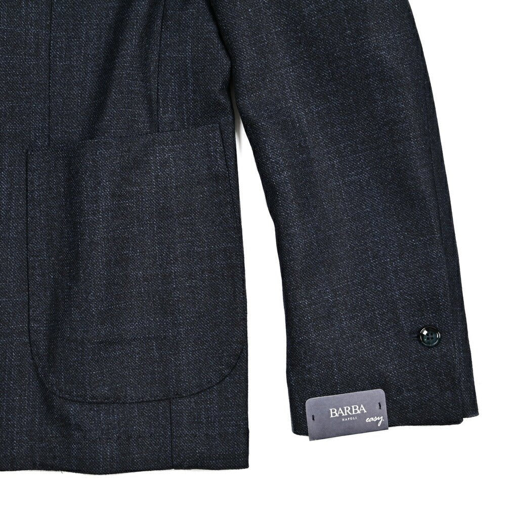 25 - 26AW BARBA シルク混ヴァージンウール 4Bダブル テーラードジャケット / EASY DP｜427549-44｜GUARDAROBA MILANO OFFICIAL STORE