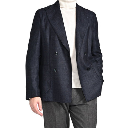 25 - 26AW BARBA シルク混ヴァージンウール 4Bダブル テーラードジャケット / EASY DP｜427549-44｜GUARDAROBA MILANO OFFICIAL STORE