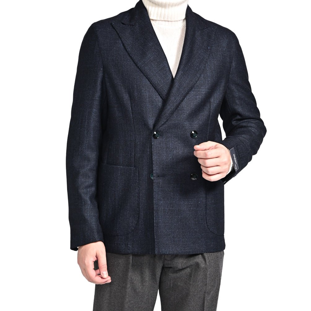 25 - 26AW BARBA シルク混ヴァージンウール 4Bダブル テーラードジャケット / EASY DP｜427549-44｜GUARDAROBA MILANO OFFICIAL STORE