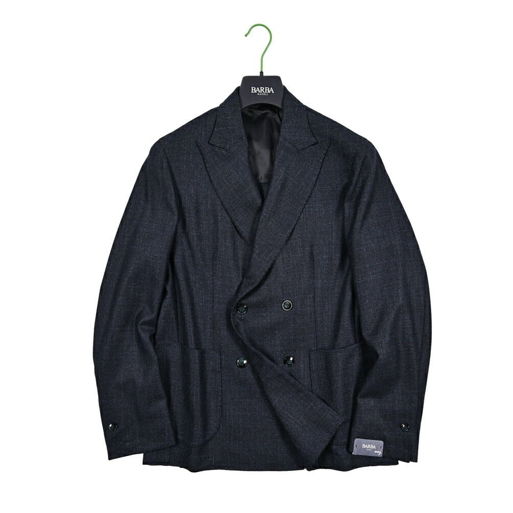 25 - 26AW BARBA シルク混ヴァージンウール 4Bダブル テーラードジャケット / EASY DP｜427549-44｜GUARDAROBA MILANO OFFICIAL STORE